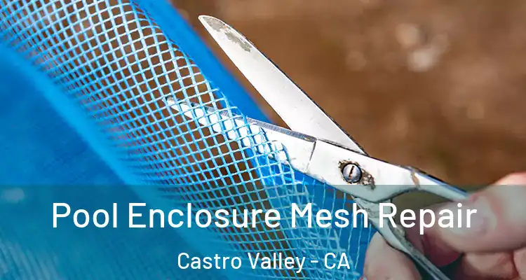 Pool Enclosure Mesh Repair Castro Valley - CA